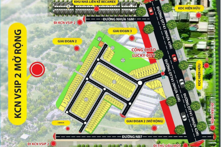 Sơ đồ vị trí dự án Inco City