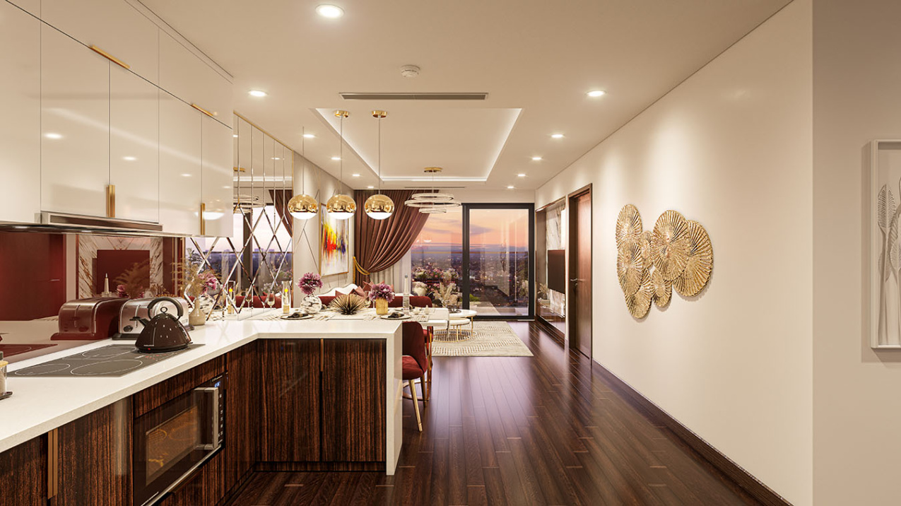 Cho thuê CC 2PN, 2WC tại Hoàng Huy Commerce, 12 triệu, 72.3m2, Lê Chân, HP