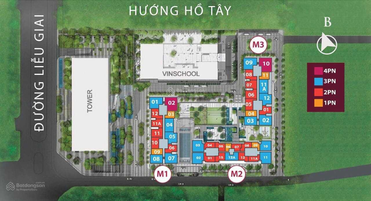 Quỹ căn 1PN, 2PN, 3PN, 4PN cho thuê theo ngày, theo tháng, theo năm tại Metropolis LH: 0982 040 ***