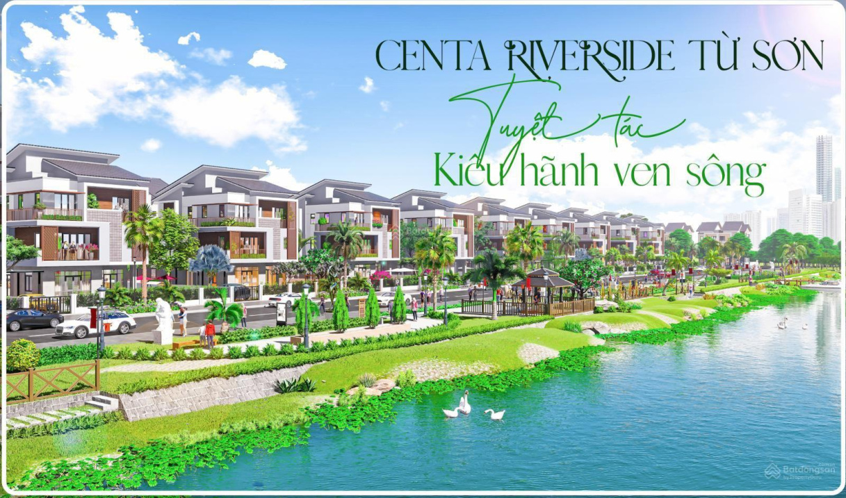 Biệt thự ven sông cực VIP giá F0 CĐT dự án Centa Riverside VSIP Bắc ...