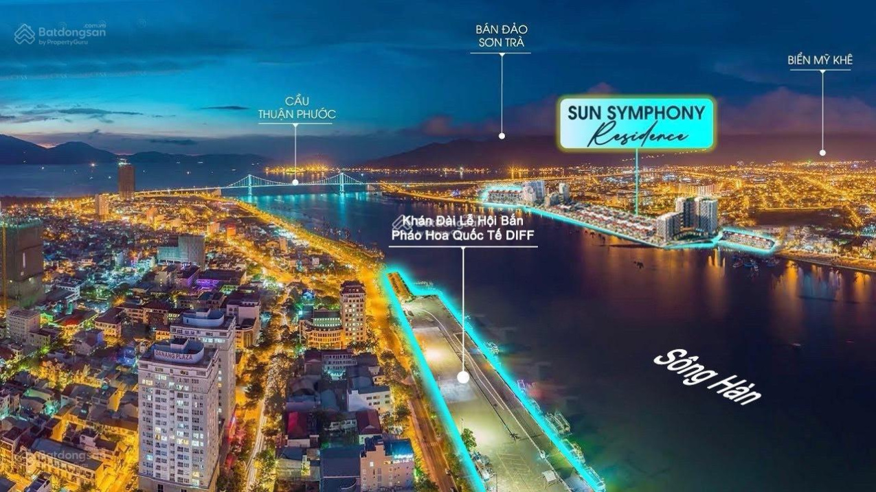 Căn hộ ven sông Hàn Sun Symphony Đà Nẵng tòa S3 view trực diện sông, pháo hoa. Giá trực tiếp CĐT