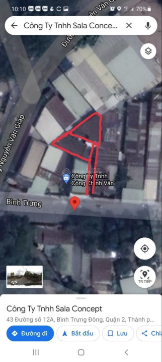 Nhà cấp 4 đường mặt tiền rộng gần chợ, trường học, bệnh viện xã Bình Trưng Đông, Quận 2