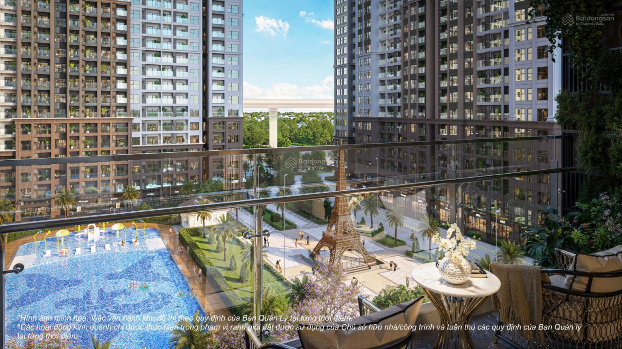 Quỹ căn đẹp PARIS 1N 2N view bể bơi giá từ 57tr/m2 sát hồ San Hô Vinhomes Ocean Park 1 vay 70%