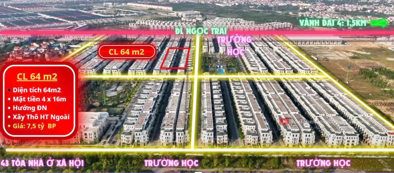 Giá đỉnh nóc, kịch trần 2/2025: Quỹ CN Cọ Xanh, Sao Biển, Hải Âu, Chà Là diện tích 48m2 63m2