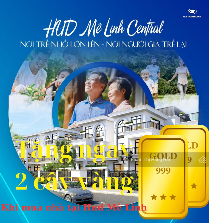 Quỹ căn liền kề, biệt thự song lập, đơn lập giá tốt nhất tại Hud Mê Linh Central TT 30%, bank HT70%