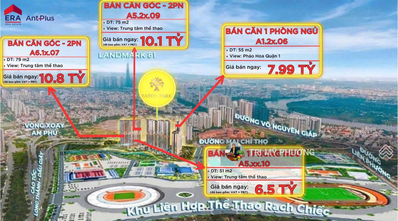 CHỦ NHÀ EATON PARK - BÁN CĂN GÓC 2PN - GIÁ TỐT NH.ẤT QUẬN 2 - CĂN 1PN - VIEW ĐẸP - TẦNG TRUNG CAO