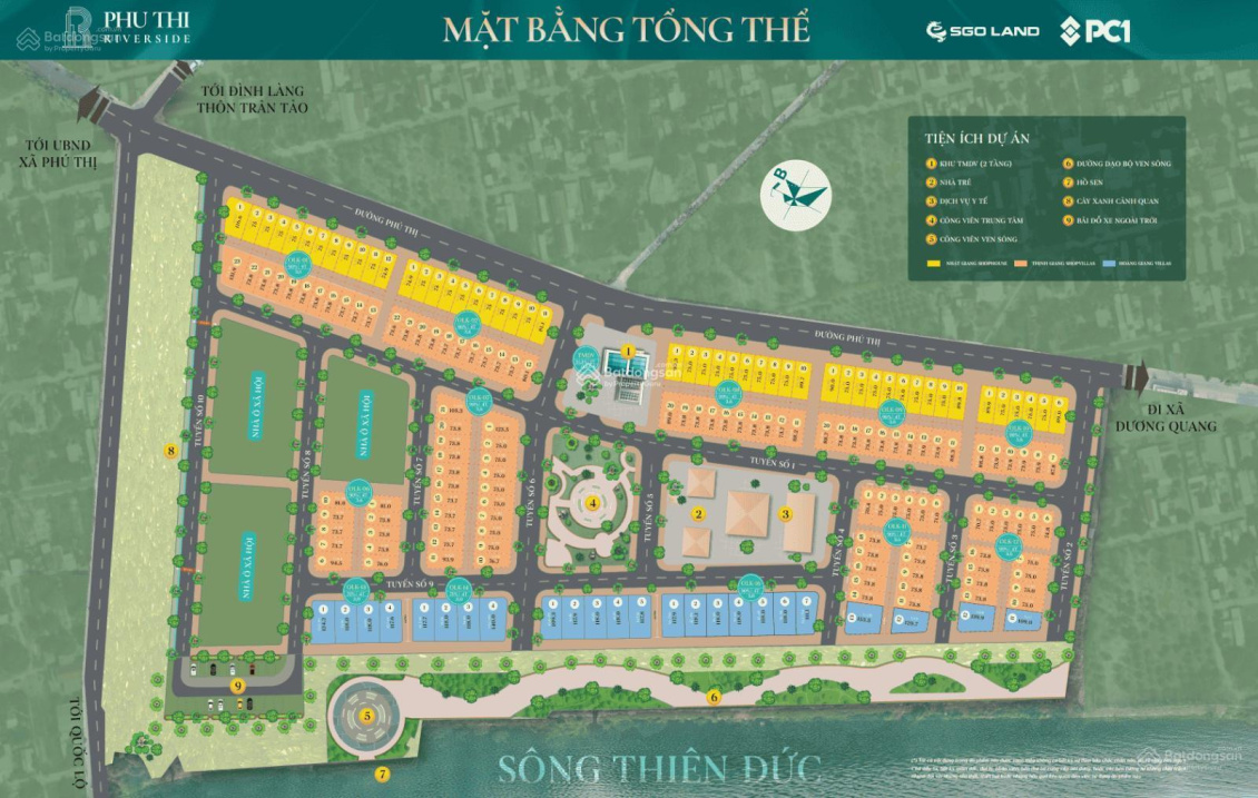 Chỉ từ 10 tỷ sở hữu ngay biệt thự,liền kề mặt sông dự án Phú Thị Riverside - Gia Lâm. Sổ đỏ lâu dài