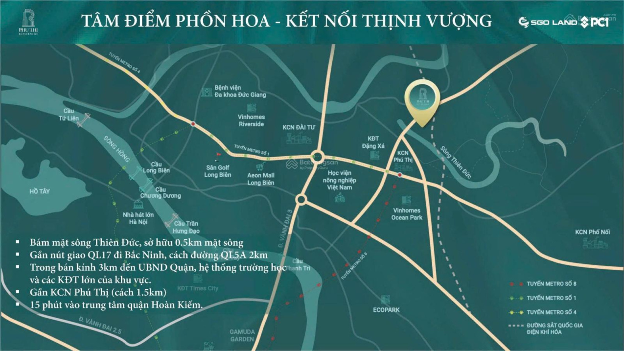 Chỉ từ 10 tỷ sở hữu ngay biệt thự,liền kề mặt sông dự án Phú Thị Riverside - Gia Lâm. Sổ đỏ lâu dài