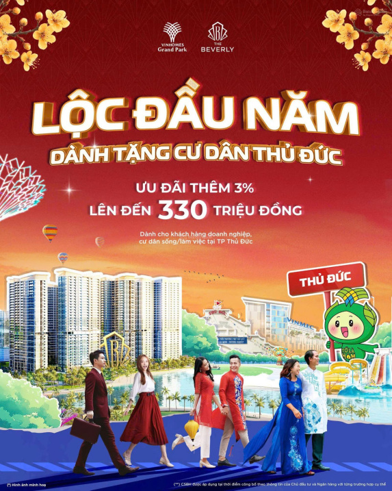 Tặng thêm 2 chỉ vàng lộc đầu năm. 2pn góc 80m2 siêu rẻ chỉ 3,9 tỷ The Beverly - Vinhomes Grand Park