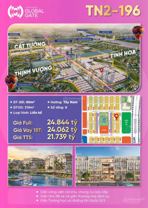 Chỉ nhỉnh 7 tỷ sở hữu ngay cặp căn Penthouse mặt đất 80m siêu hot tại Vin Cổ Loa