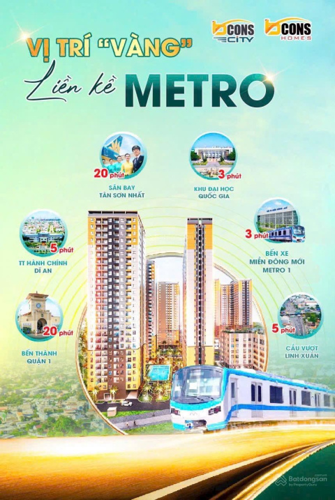 Bcons City 1PN với 320 triệu sở hữu ngay làng ĐH Thủ Đức, Thống Nhất, Dĩ An giá 1.6 tỷ