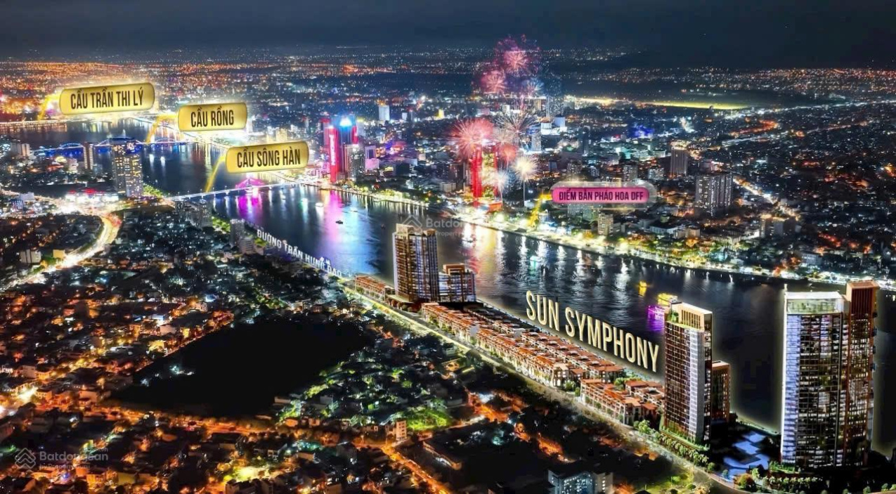 Căn 1PN + 1 sân vườn, 2PN, 3PN view pháo hoa, sông Hàn CK 22%, NH hỗ trợ 70%, 0% lãi suất 36 tháng