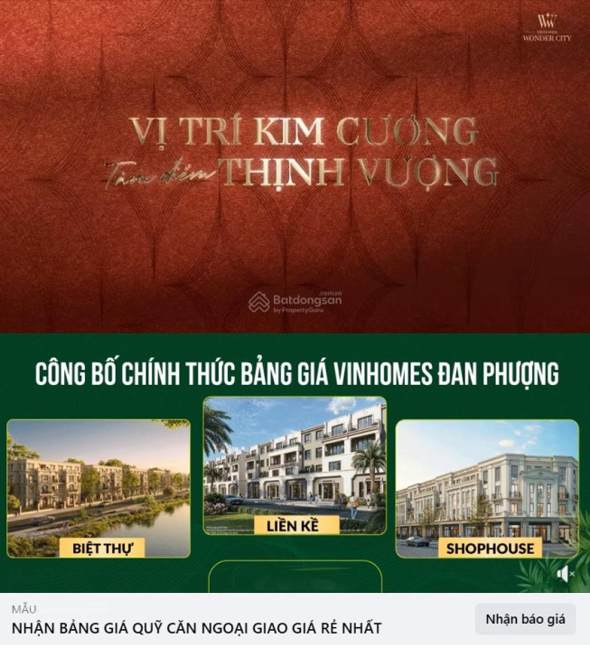 CĐT mở bán 10 suất ưu tiên mua biệt thự liền kề 88 - 96 m2 chiết khấu tới 22% giá từ 150 tr/m2