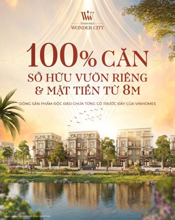 Biệt thự liền kề có vườn Vinhomes Wonder City Đan Phượng 88m2, dự kiến 13.9 tỷ sau chiết khấu