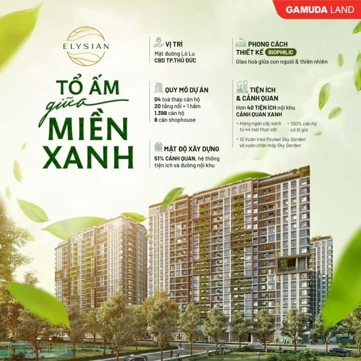 Căn hộ Quận 9 Elysian - Gamuda land, giá siêu rẻ đầu tư sinh lời cao LH 0901 555 *** Mr Thắng