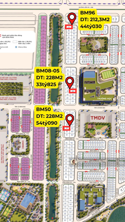 Bán Song Lập Góc Bình Minh BM-9x - Mặt Sông - 44 tỷ dự án Vinhomes Wonder City