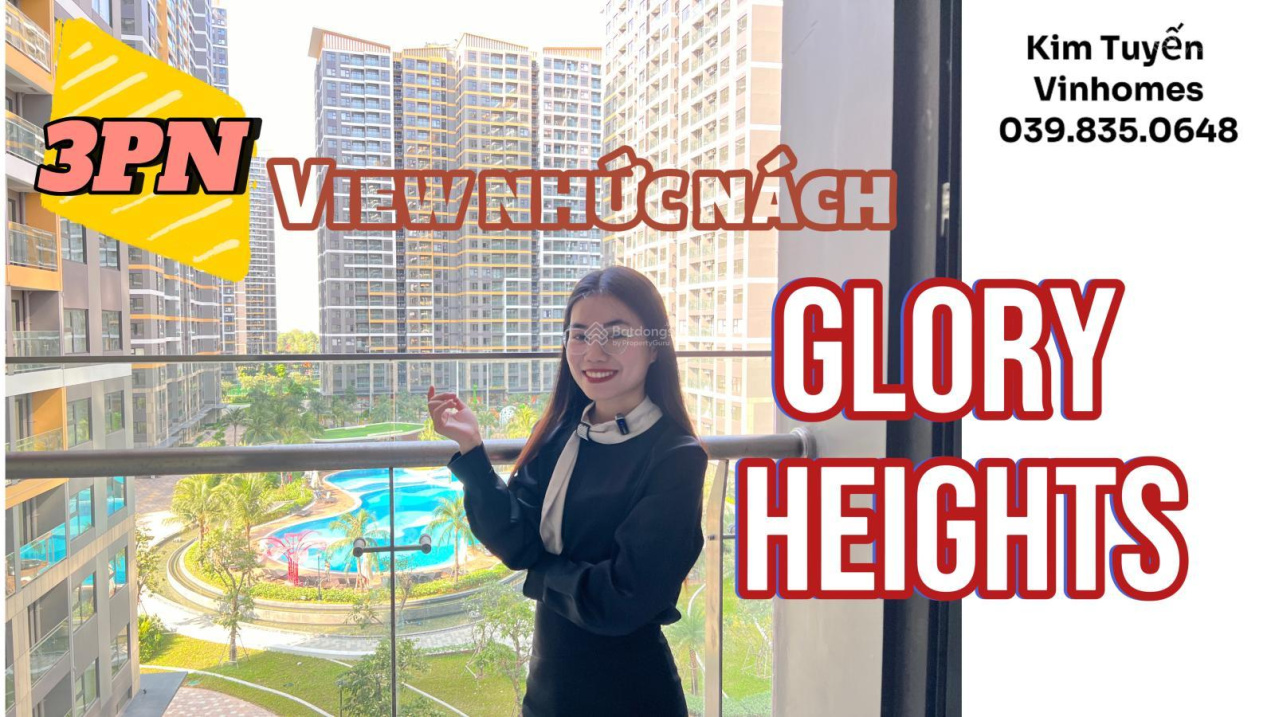 HÀNG NGOẠI GIAO 3PN2WC GLORY HEIGHTS GIÁ RẺ NHẤT NỘI KHU HỒ BƠI, MÁT MẺ CẢ NGÀY TẠI VINHOMES Q9