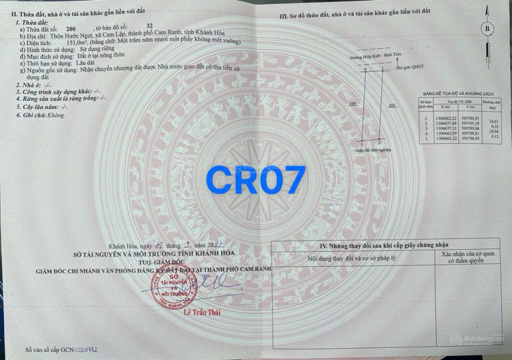 Sở hữu 151m2 liền kề khu đô thị Vinhomes Cam Ranh