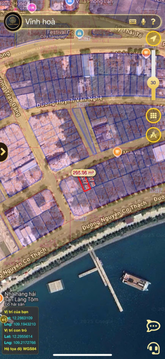 Bán lô biệt thự đường Xuân Thuỷ, KĐT Vĩnh Hoà, Nha Trang - 303,4m2 ngang 10m - giá chỉ 57 triệu/m2