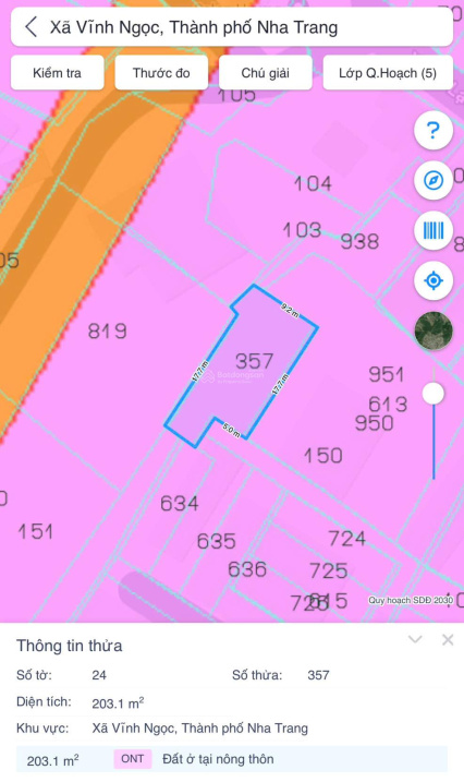 Cần bán đất tại Đường Xuân Lạc, Phường Tây Nha Trang (xã Vĩnh Ngọc cũ), Khánh Hòa. LH 0795 179 ***