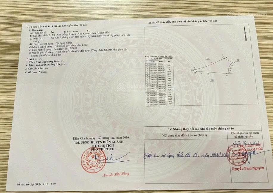 Chính chủ bán đất thôn 2 Diên Đồng view sông đẹp, hoàn thiện đầy đủ giá tốt, kinh doanh đỉnh 4