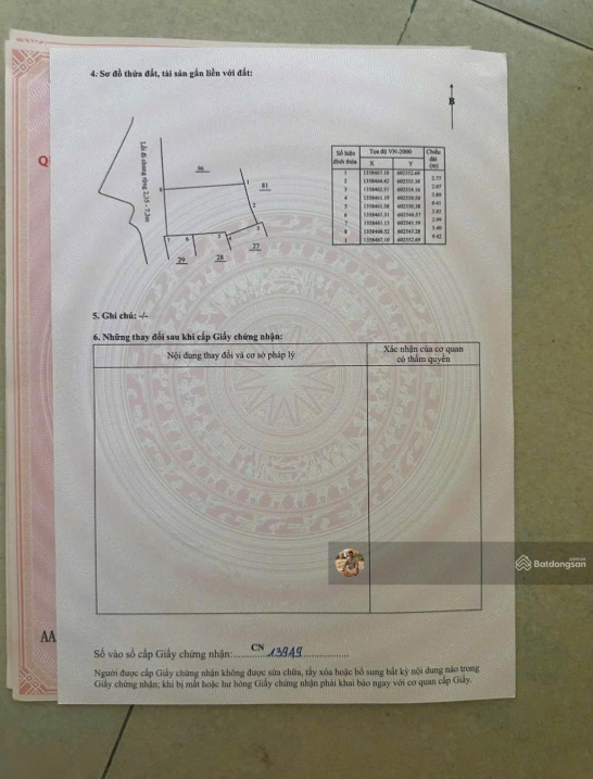 Chính chủ nhờ bán lô đất hẻm Mai Xuân Thưởng, Phường Bắc Nha Trang. DT 53,5m2. Ngang 5.4m, 3.65 ty