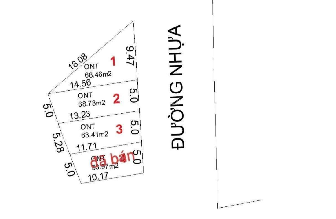 Cần bán đất tại khu dân cư TDP1, gần nhà Trắng, bánh ướt cô Mỹ, diện tích 68m2, giá 1.7 tỷ