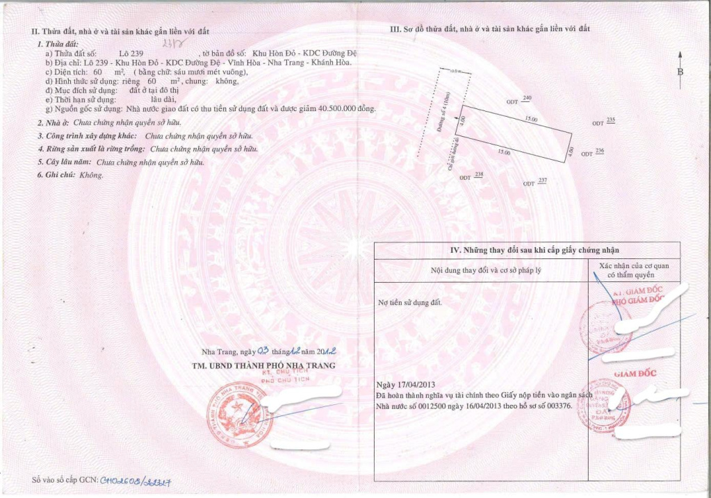 Bán lỗ 300tr lô đất 60m2 tặng nhà cấp 4 3PN 2WC KDC Đường Đệ, giảm còn 4.48 tỷ