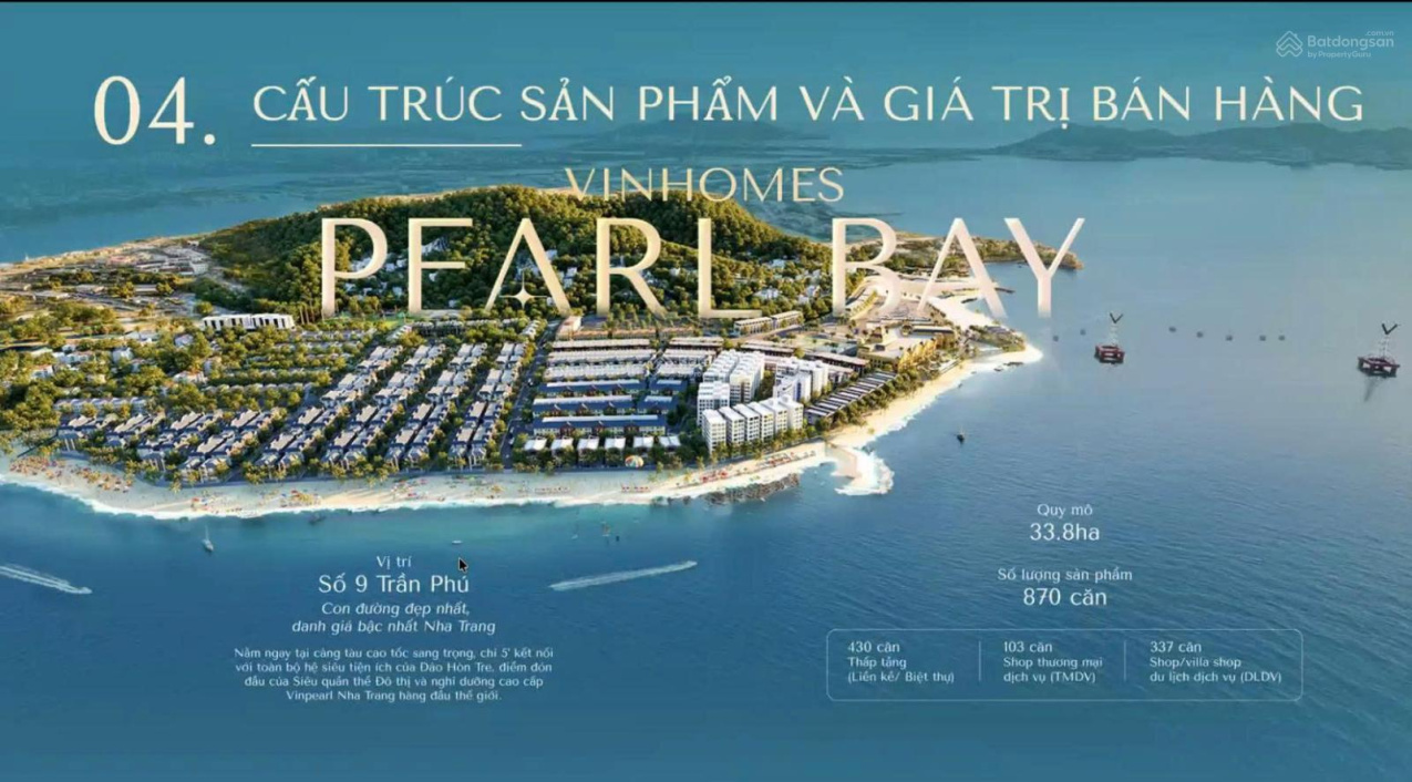 Mở bán Vinhomes Pearl Bay Nha Trang (Vin Phú Quý) - sổ lâu dài - Gía đầu tư đợt 1. LH 0919 733 ***