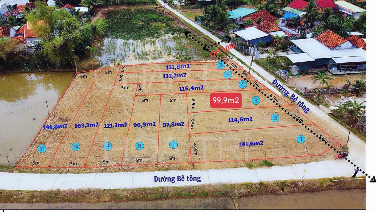 Sau lưng chợ Chấp Lễ - Ninh Thân chỉ với 2,7triệu/m2 cho lô full thổ cư